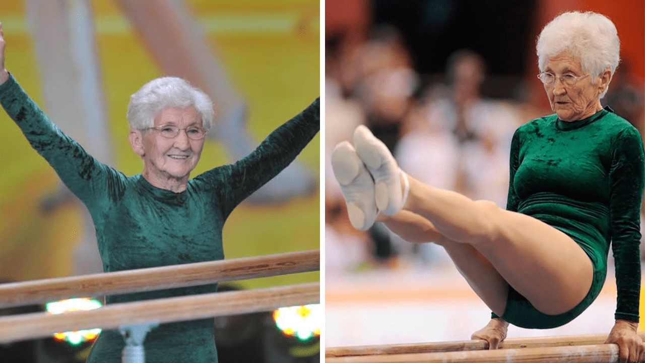 Las hazañas de Johanna Quaas, una gimnasta joven de corazón a los 98 años